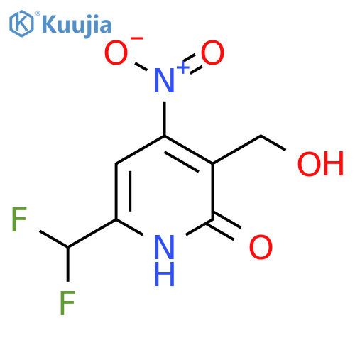 6-(Difluoromethyl)-2-hydroxy-4-nitropyridine-3-methanol structure