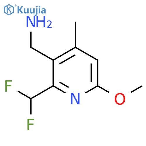 3-(Aminomethyl)-2-(difluoromethyl)-6-methoxy-4-methylpyridine structure