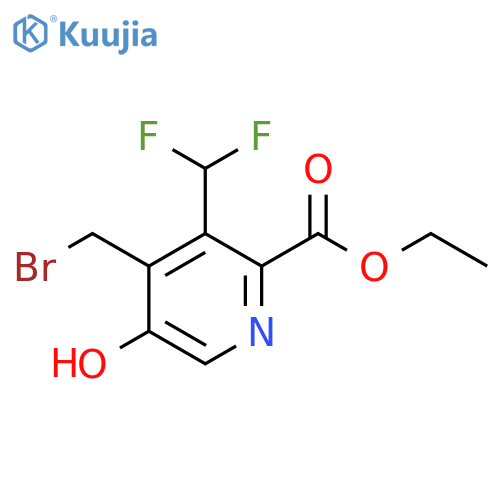 Ethyl 4-(bromomethyl)-3-(difluoromethyl)-5-hydroxypyridine-2-carboxylate structure