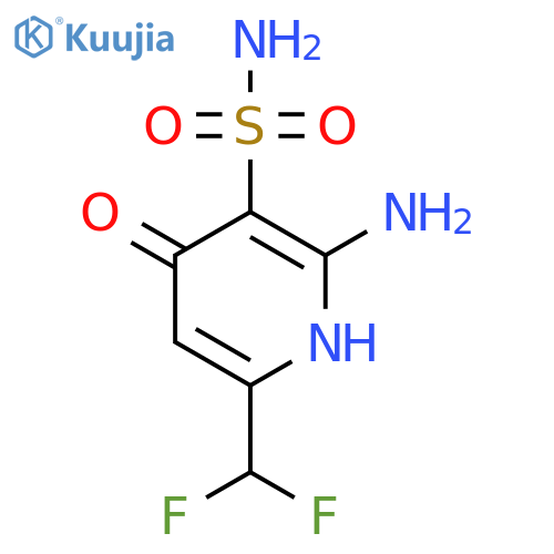 2-Amino-6-(difluoromethyl)-4-hydroxypyridine-3-sulfonamide structure