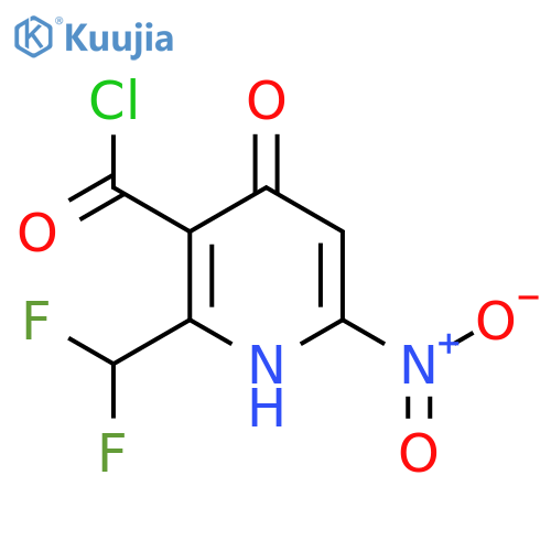 2-(Difluoromethyl)-4-hydroxy-6-nitropyridine-3-carbonyl chloride structure