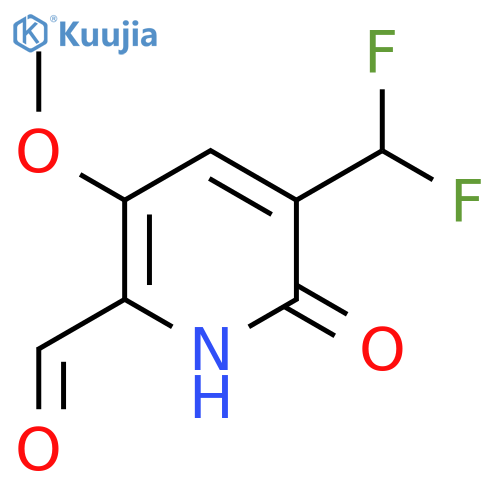 3-(Difluoromethyl)-2-hydroxy-5-methoxypyridine-6-carboxaldehyde structure