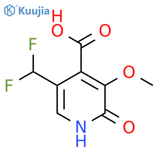 5-(Difluoromethyl)-2-hydroxy-3-methoxypyridine-4-carboxylic acid structure