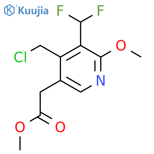 Methyl 4-(chloromethyl)-3-(difluoromethyl)-2-methoxypyridine-5-acetate structure