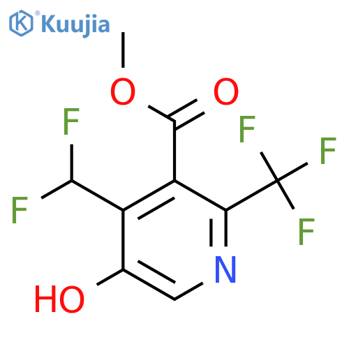 Methyl 4-(difluoromethyl)-5-hydroxy-2-(trifluoromethyl)pyridine-3-carboxylate structure