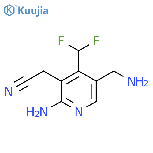 2-Amino-5-(aminomethyl)-4-(difluoromethyl)pyridine-3-acetonitrile structure