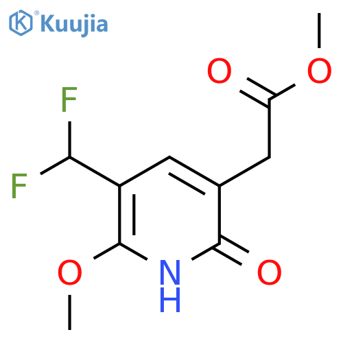 Methyl 3-(difluoromethyl)-6-hydroxy-2-methoxypyridine-5-acetate structure