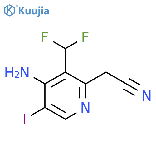 4-Amino-3-(difluoromethyl)-5-iodopyridine-2-acetonitrile structure