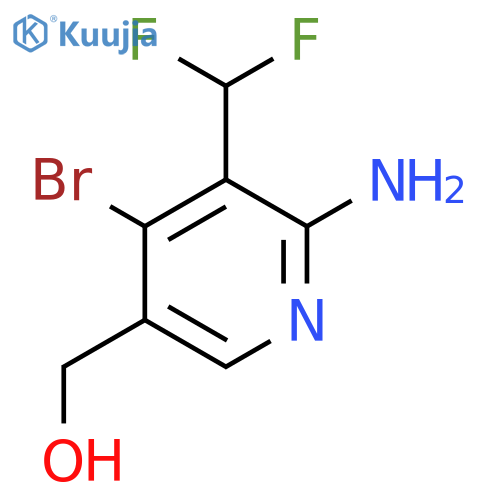 2-Amino-4-bromo-3-(difluoromethyl)pyridine-5-methanol structure