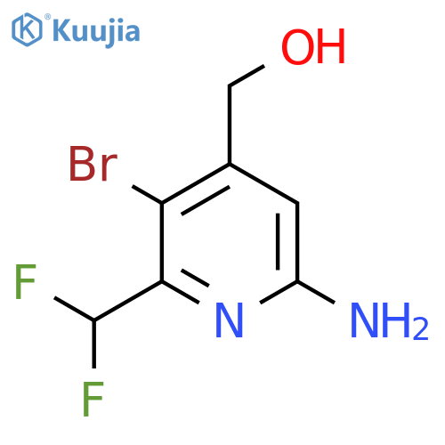 6-Amino-3-bromo-2-(difluoromethyl)pyridine-4-methanol structure