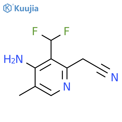 4-Amino-3-(difluoromethyl)-5-methylpyridine-2-acetonitrile structure