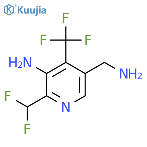 3-Amino-5-(aminomethyl)-2-(difluoromethyl)-4-(trifluoromethyl)pyridine structure