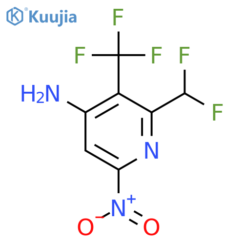 4-Amino-2-(difluoromethyl)-6-nitro-3-(trifluoromethyl)pyridine structure
