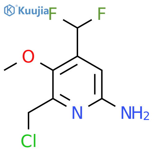 6-Amino-2-(chloromethyl)-4-(difluoromethyl)-3-methoxypyridine structure
