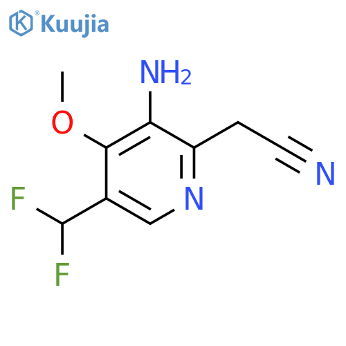 3-Amino-5-(difluoromethyl)-4-methoxypyridine-2-acetonitrile structure