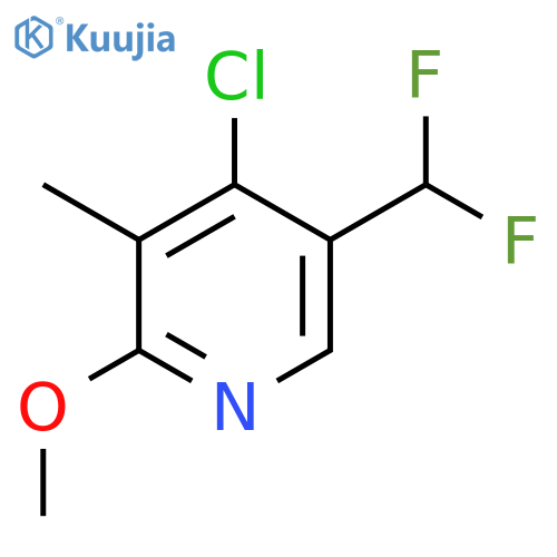 4-Chloro-5-(difluoromethyl)-2-methoxy-3-methylpyridine structure