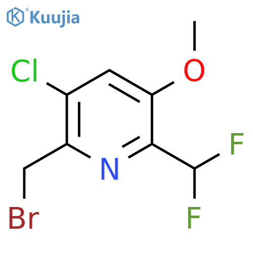 2-(Bromomethyl)-3-chloro-6-(difluoromethyl)-5-methoxypyridine structure