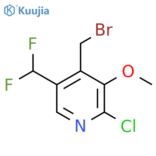 4-(Bromomethyl)-2-chloro-5-(difluoromethyl)-3-methoxypyridine structure