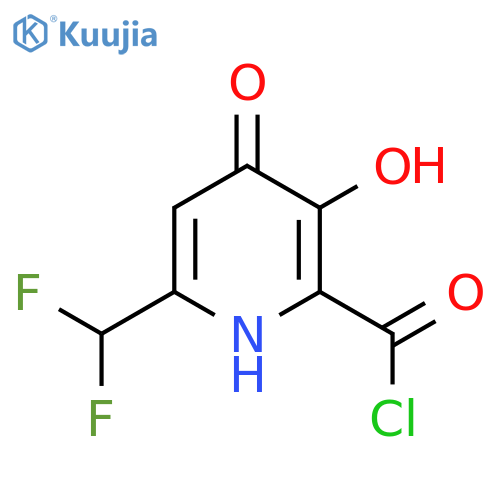 6-(Difluoromethyl)-3,4-dihydroxypyridine-2-carbonyl chloride structure
