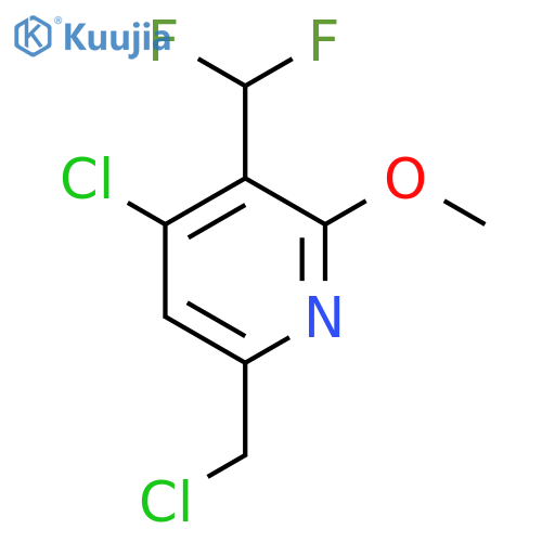 4-Chloro-6-(chloromethyl)-3-(difluoromethyl)-2-methoxypyridine structure
