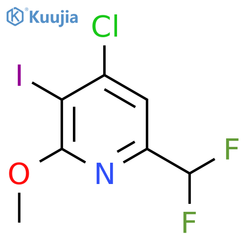 4-Chloro-6-(difluoromethyl)-3-iodo-2-methoxypyridine structure