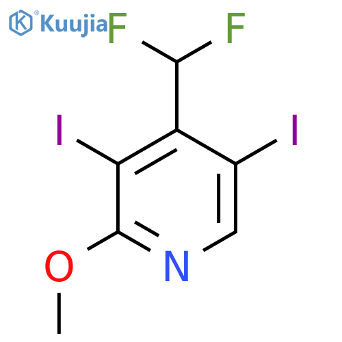 4-(Difluoromethyl)-3,5-diiodo-2-methoxypyridine structure
