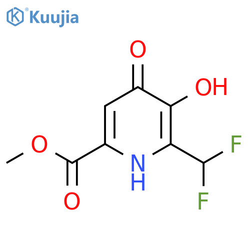 Methyl 2-(difluoromethyl)-3,4-dihydroxypyridine-6-carboxylate structure