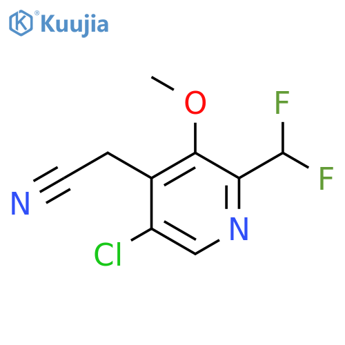 5-Chloro-2-(difluoromethyl)-3-methoxypyridine-4-acetonitrile structure