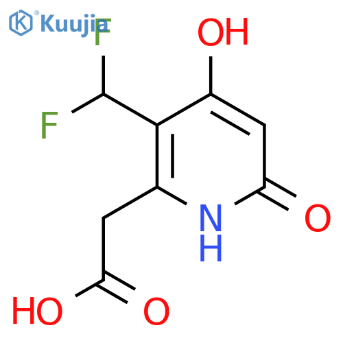 3-(Difluoromethyl)-4,6-dihydroxypyridine-2-acetic acid structure