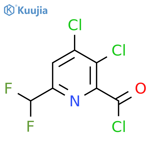 3,4-Dichloro-6-(difluoromethyl)pyridine-2-carbonyl chloride structure