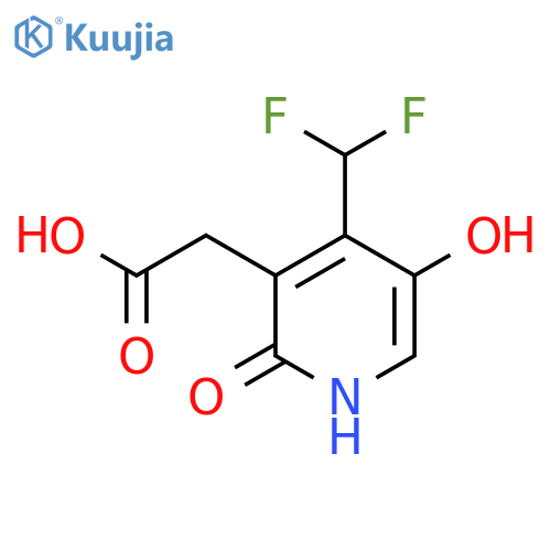 4-(Difluoromethyl)-2,5-dihydroxypyridine-3-acetic acid structure