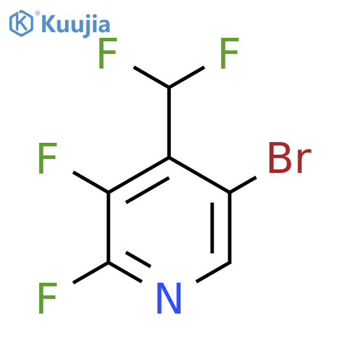 5-Bromo-2,3-difluoro-4-(difluoromethyl)pyridine structure