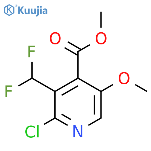 Methyl 2-chloro-3-(difluoromethyl)-5-methoxypyridine-4-carboxylate structure