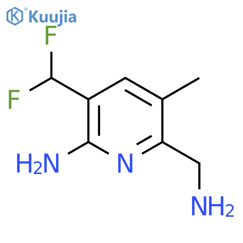 2-Amino-6-(aminomethyl)-3-(difluoromethyl)-5-methylpyridine structure