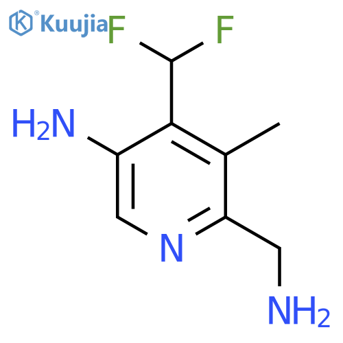 5-Amino-2-(aminomethyl)-4-(difluoromethyl)-3-methylpyridine structure