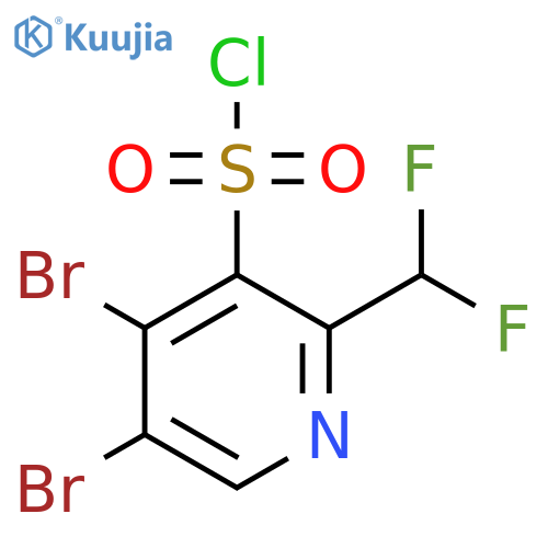 4,5-Dibromo-2-(difluoromethyl)pyridine-3-sulfonyl chloride structure