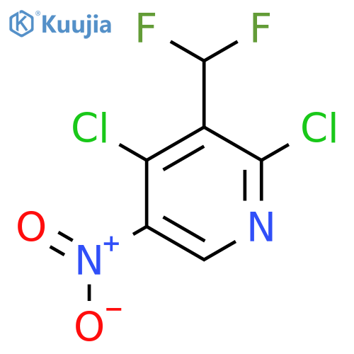 2,4-Dichloro-3-(difluoromethyl)-5-nitropyridine structure
