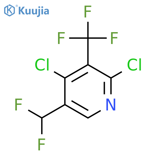 2,4-Dichloro-5-(difluoromethyl)-3-(trifluoromethyl)pyridine structure