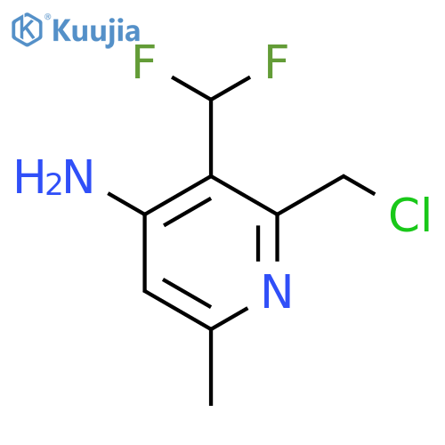 4-Amino-2-(chloromethyl)-3-(difluoromethyl)-6-methylpyridine structure