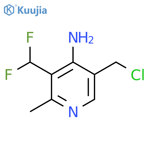 4-Amino-5-(chloromethyl)-3-(difluoromethyl)-2-methylpyridine structure