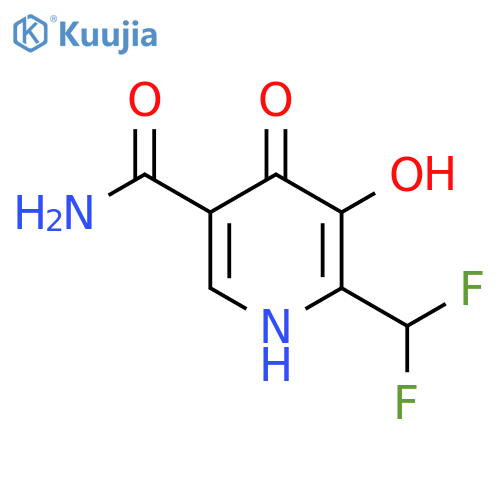 2-(Difluoromethyl)-3,4-dihydroxypyridine-5-carboxamide structure