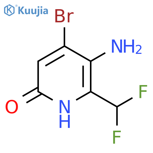 3-Amino-4-bromo-2-(difluoromethyl)-6-hydroxypyridine structure