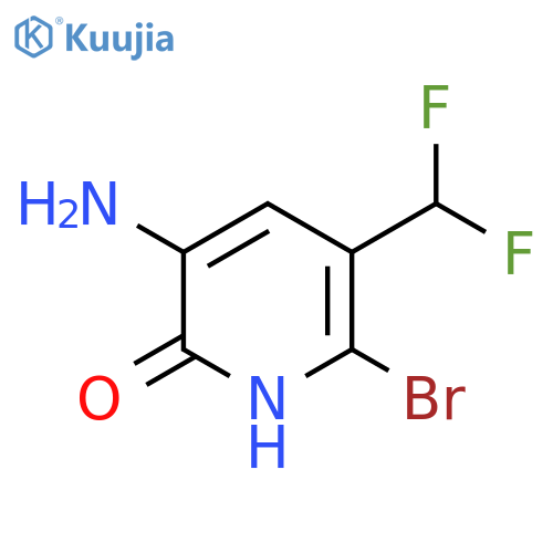 5-Amino-2-bromo-3-(difluoromethyl)-6-hydroxypyridine structure