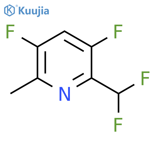 3,5-Difluoro-2-(difluoromethyl)-6-methylpyridine structure