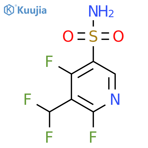 2,4-Difluoro-3-(difluoromethyl)pyridine-5-sulfonamide structure