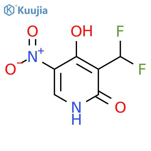 3-(Difluoromethyl)-2,4-dihydroxy-5-nitropyridine structure