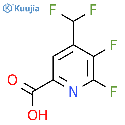 2,3-Difluoro-4-(difluoromethyl)pyridine-6-carboxylic acid structure