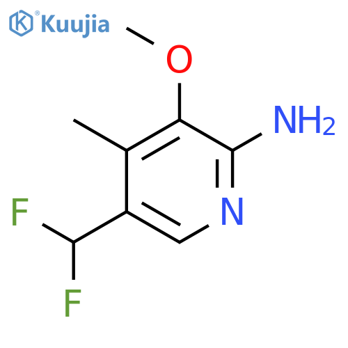2-Amino-5-(difluoromethyl)-3-methoxy-4-methylpyridine structure