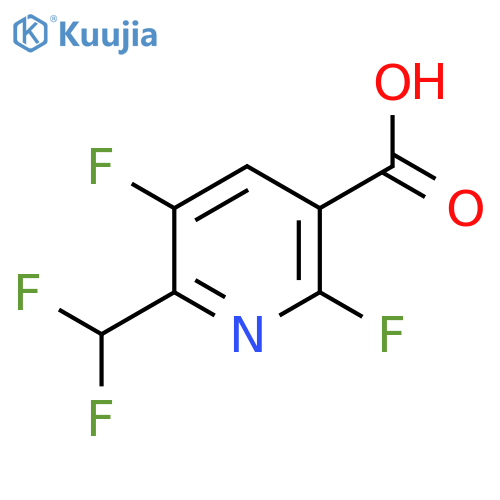 3,6-Difluoro-2-(difluoromethyl)pyridine-5-carboxylic acid structure