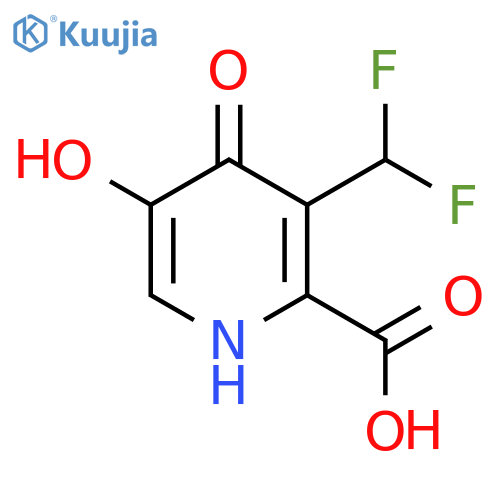 3-(Difluoromethyl)-4,5-dihydroxypyridine-2-carboxylic acid structure